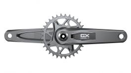 パーツ SRAM GX Eagle, DUB, T-Type, 34T, 170mm GUARNITURA SRAM GX EAGLE DUB T-TYPE D1 34T 165 MM 12 VELOCITA'