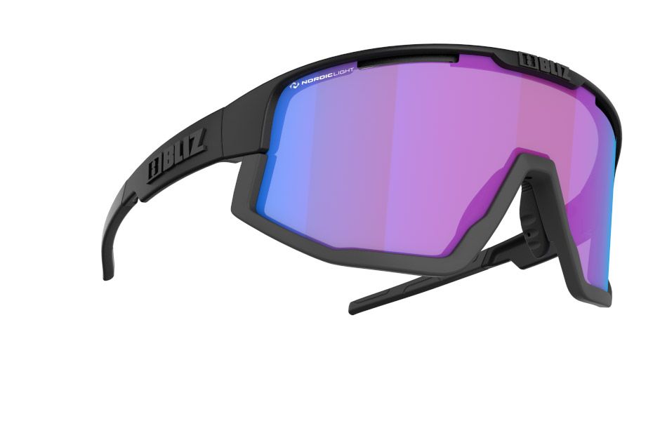OCCHIALI CICLISMO BLIZ FUSION NANO NORDIC LIGHT CON LENTE BEGONIA BLU
