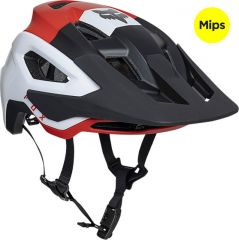 CASCO FOX SPEEDFRAME PRO KLIF ROSSO NERO  BIANCO