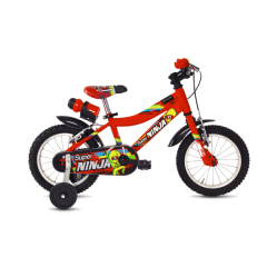 BICI BAMBINO / BAMBINA SUPER NINJA 14" ROSSO