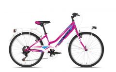 BICI BAMBINA TECNOBIKE CITY CORAL 24"-FUXIA