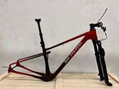KIT TELAIO + FORCELLA MTB LEE COUGAN RAMPAGE INNOVA USATO MISURA S ANNO 2024