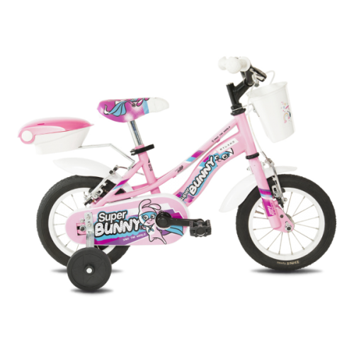 BICI BAMBINA MYLAND SUPER BUNNY 12" ROSA